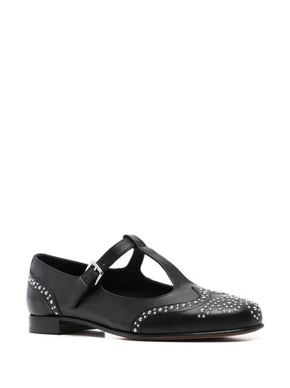 LEATHER MARY-JANE BALLETS