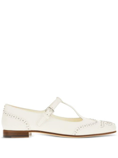 LEATHER MARY-JANE BALLETS