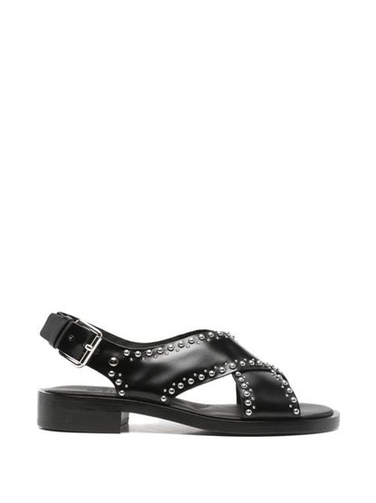 OKSANA LEATHER SANDALS