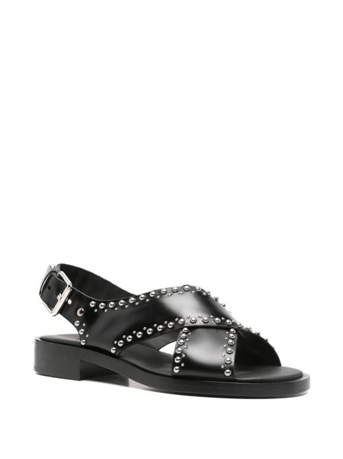 OKSANA LEATHER SANDALS