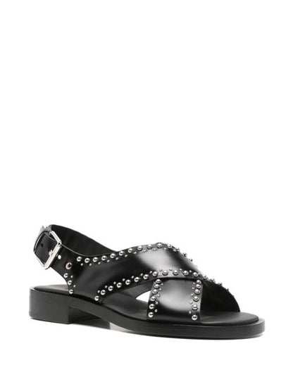 OKSANA LEATHER SANDALS
