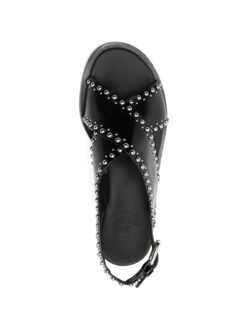 OKSANA LEATHER SANDALS