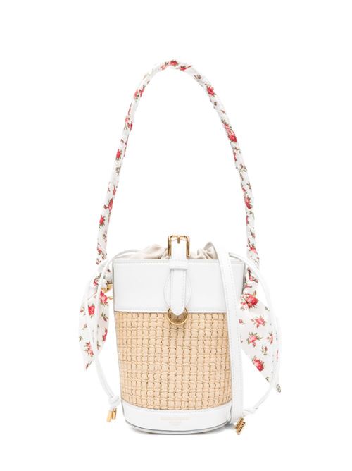 CAPRI RAFIA BUCKET BAG