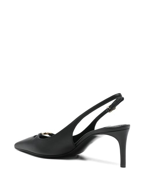 LEATHER SLINGBACK PUMPS