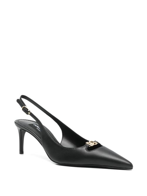 LEATHER SLINGBACK PUMPS