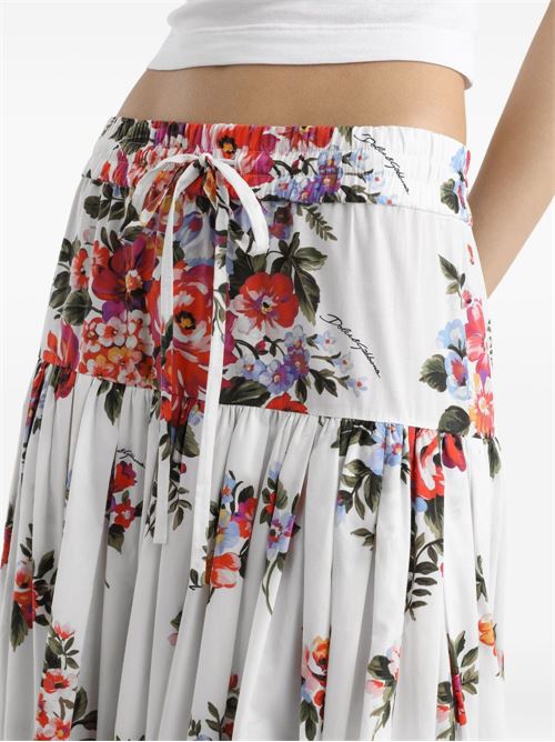 FLOWER PRINT LONG SKIRT