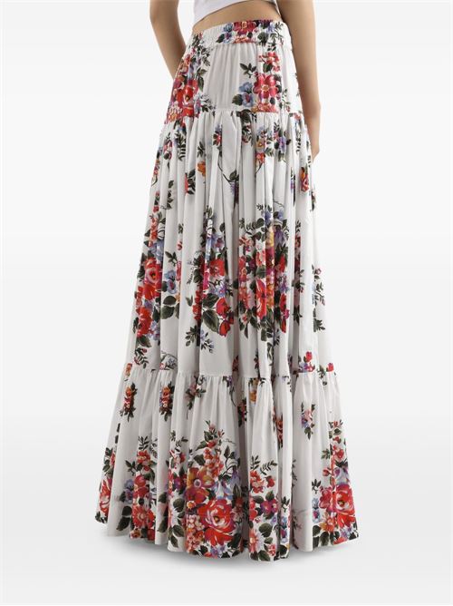 FLOWER PRINT LONG SKIRT