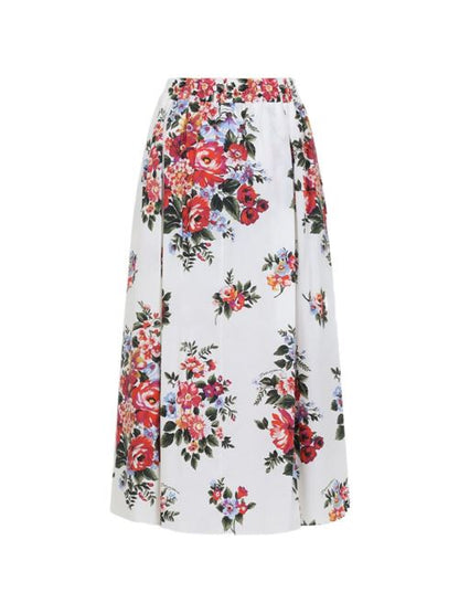 FLOWER PRINT LONG SKIRT