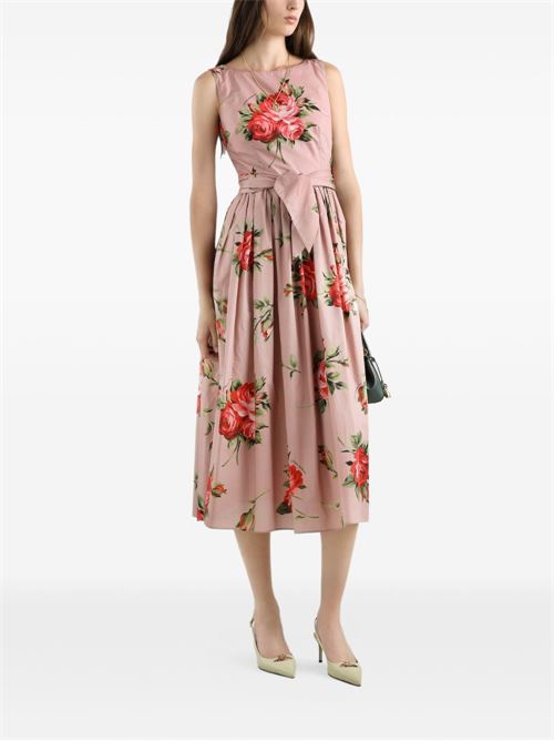 ROSES BOUQUET PRINT LONG DRESS