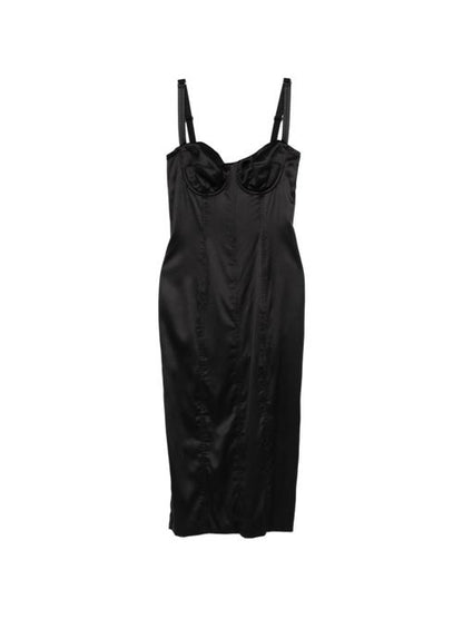SILK MIDI DRESS