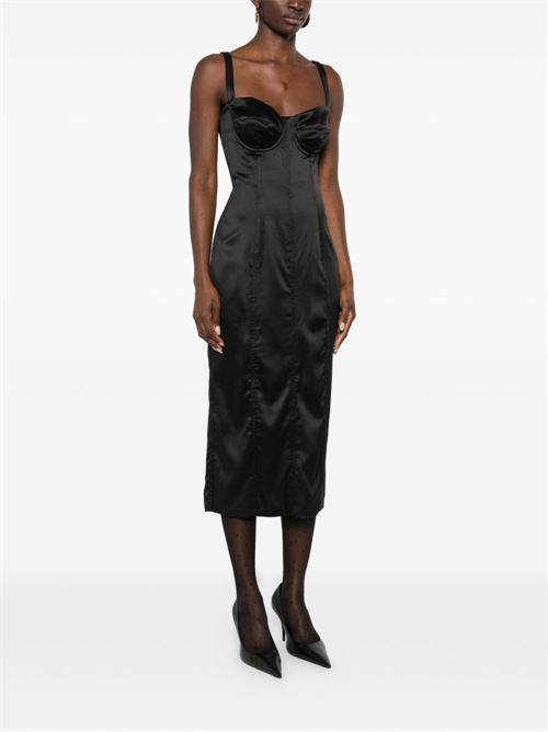 SILK MIDI DRESS