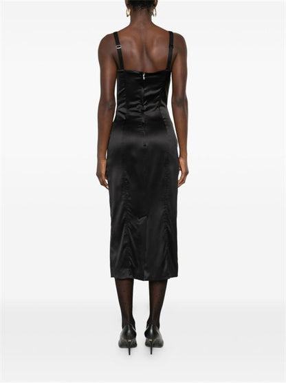 SILK MIDI DRESS