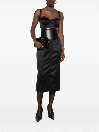 SILK MIDI DRESS