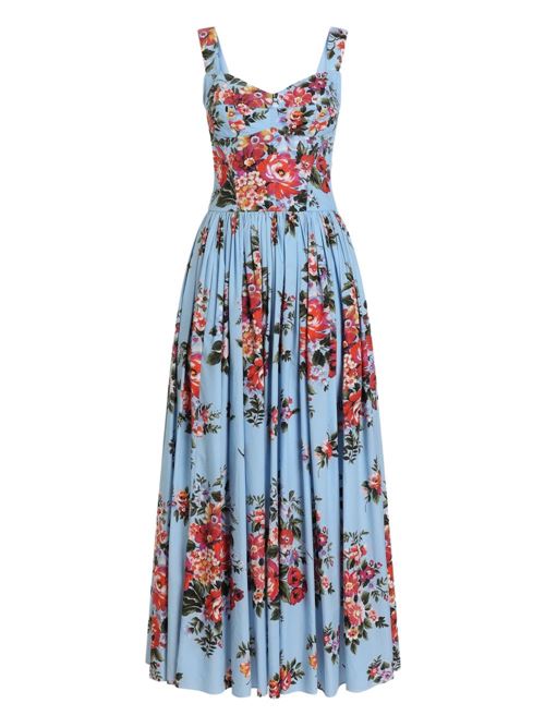 FLOWER PRINT LONG DRESS