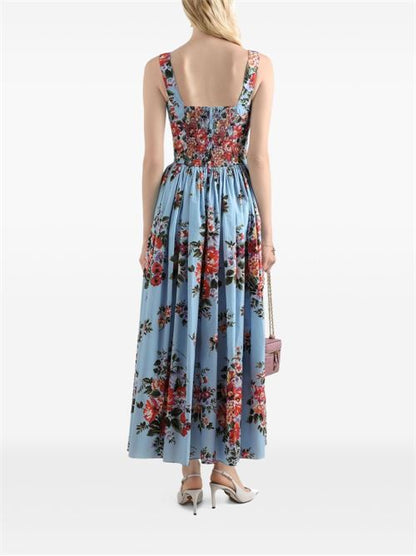 FLOWER PRINT LONG DRESS
