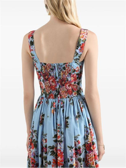 FLOWER PRINT LONG DRESS