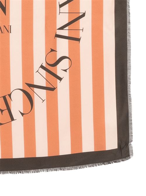 STRIPED SILK FOULARD