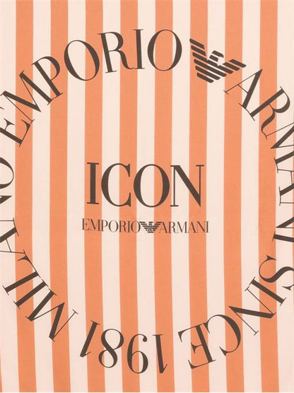 STRIPED SILK FOULARD
