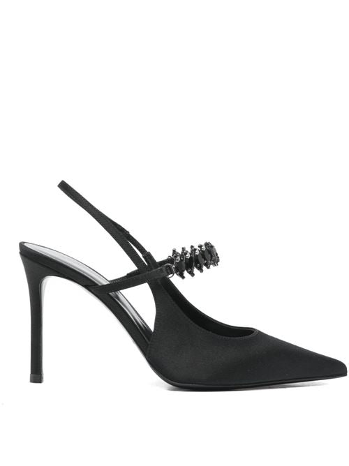 SILK SATIN SLINGBACK PUMPS