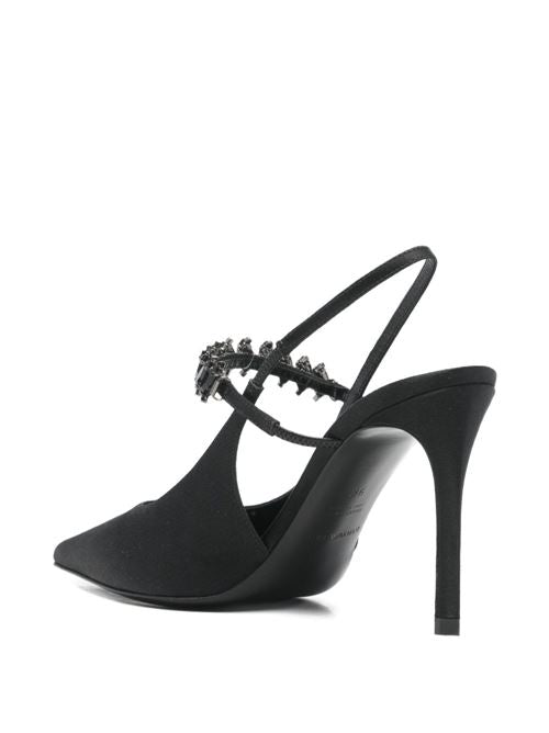 SILK SATIN SLINGBACK PUMPS