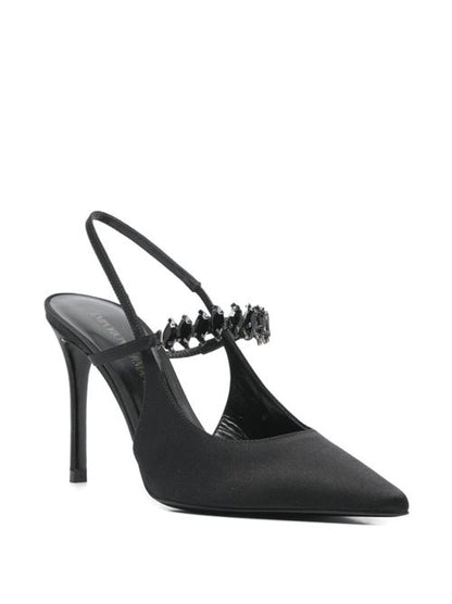 SILK SATIN SLINGBACK PUMPS