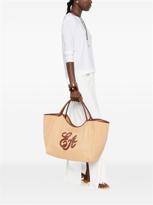 LARGE STRAW TOTE BAG