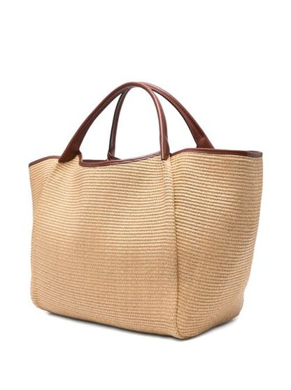 LARGE STRAW TOTE BAG