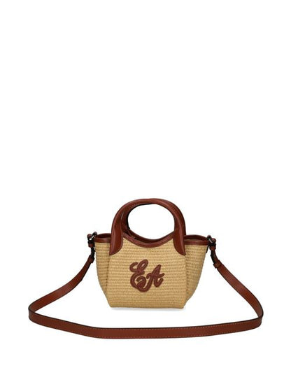 SMALL STRAW TOTE BAG