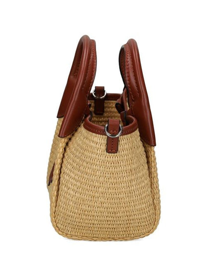 SMALL STRAW TOTE BAG