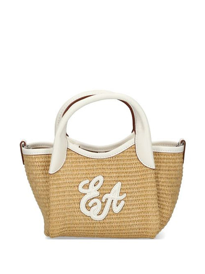 SMALL STRAW TOTE BAG