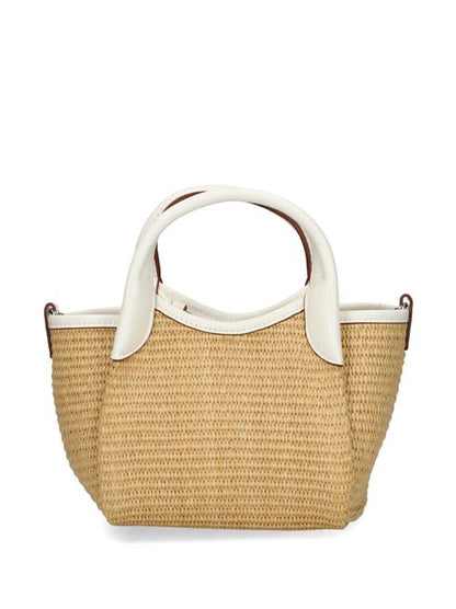 SMALL STRAW TOTE BAG