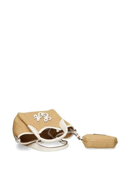 SMALL STRAW TOTE BAG