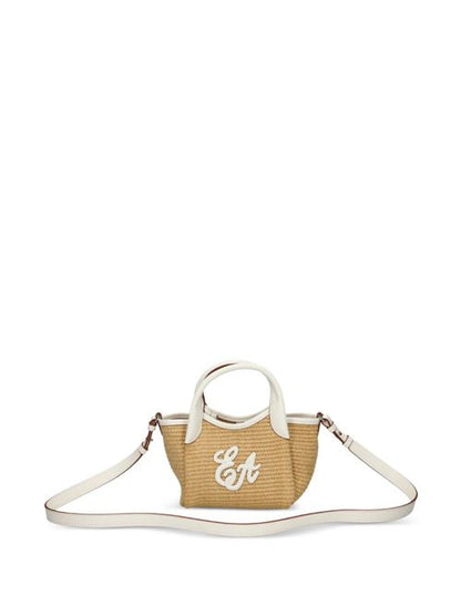 SMALL STRAW TOTE BAG