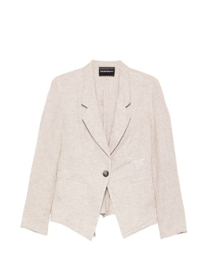 LINEN SINGLE-BREASTED JACKET