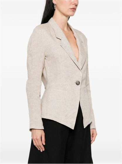 LINEN SINGLE-BREASTED JACKET