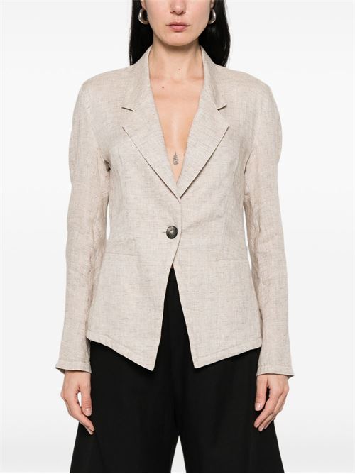 LINEN SINGLE-BREASTED JACKET