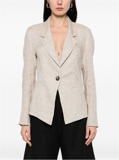 LINEN SINGLE-BREASTED JACKET