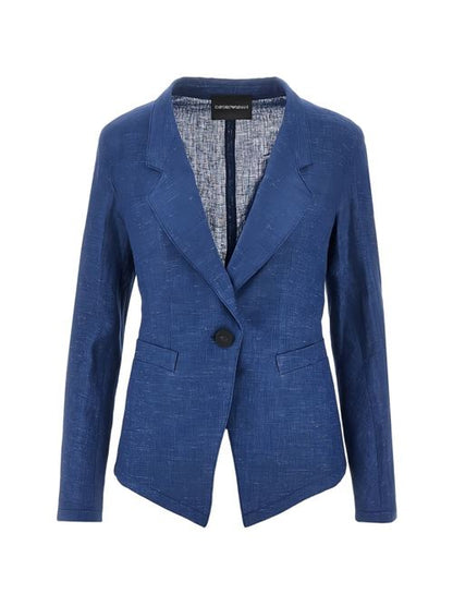 LINEN SINGLE-BREASTED JACKET