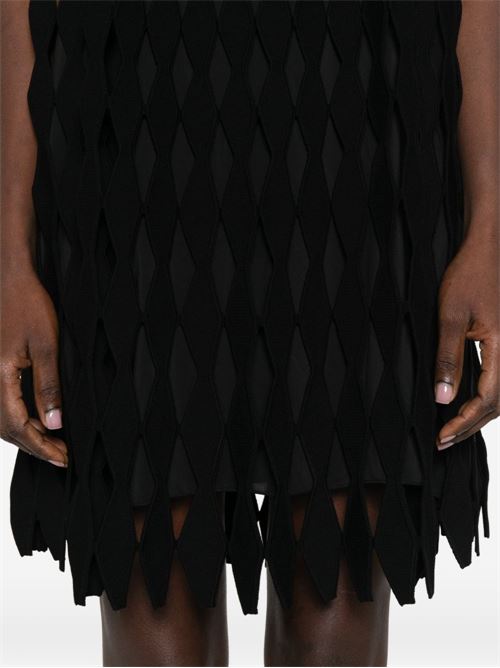 OPEN-KNIT SHORT DRESS