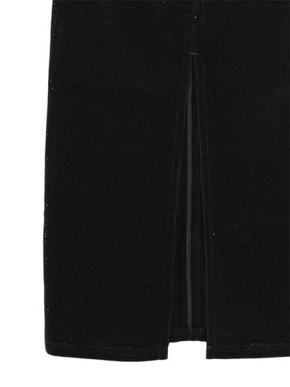 STUDDED LONG SKIRT