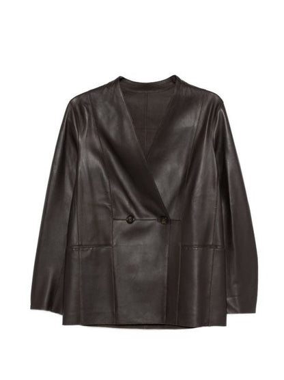 LEATHER BLAZER JACKET