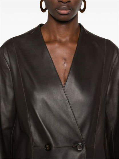 LEATHER BLAZER JACKET