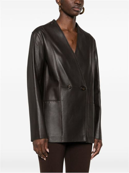 LEATHER BLAZER JACKET