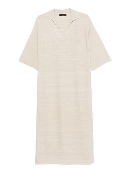 WOOL AND COTTON SHIRTDRESS