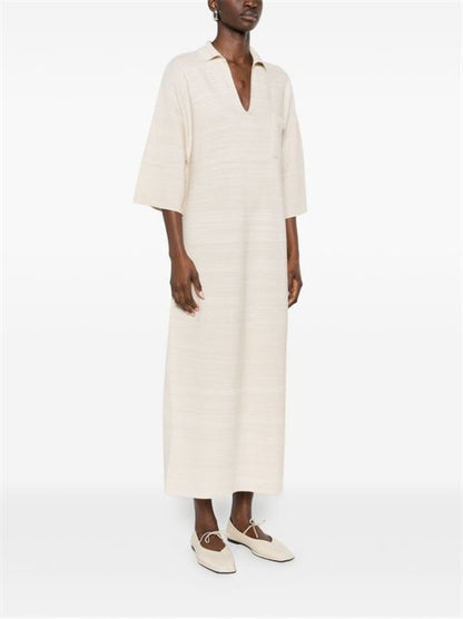 WOOL AND COTTON SHIRTDRESS