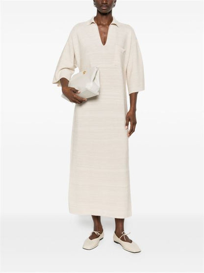 WOOL AND COTTON SHIRTDRESS