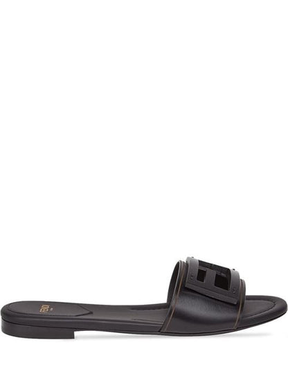 BAGUETTE LEATHER SLIDES
