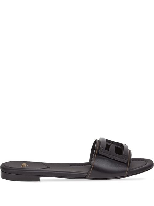 BAGUETTE LEATHER SLIDES