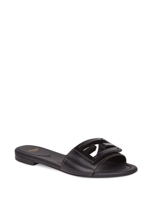 BAGUETTE LEATHER SLIDES