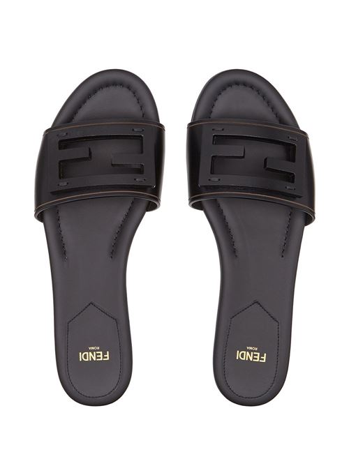 BAGUETTE LEATHER SLIDES